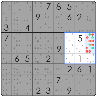 sudoku locked candidate